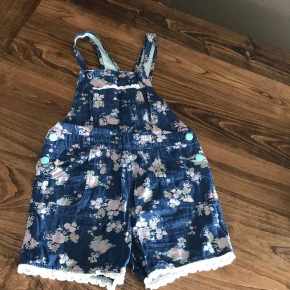 matilda jane floral overalls